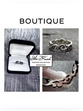 925 Sterling Silver Swirl Ring Size 7 (Open To Reasonable Offers)